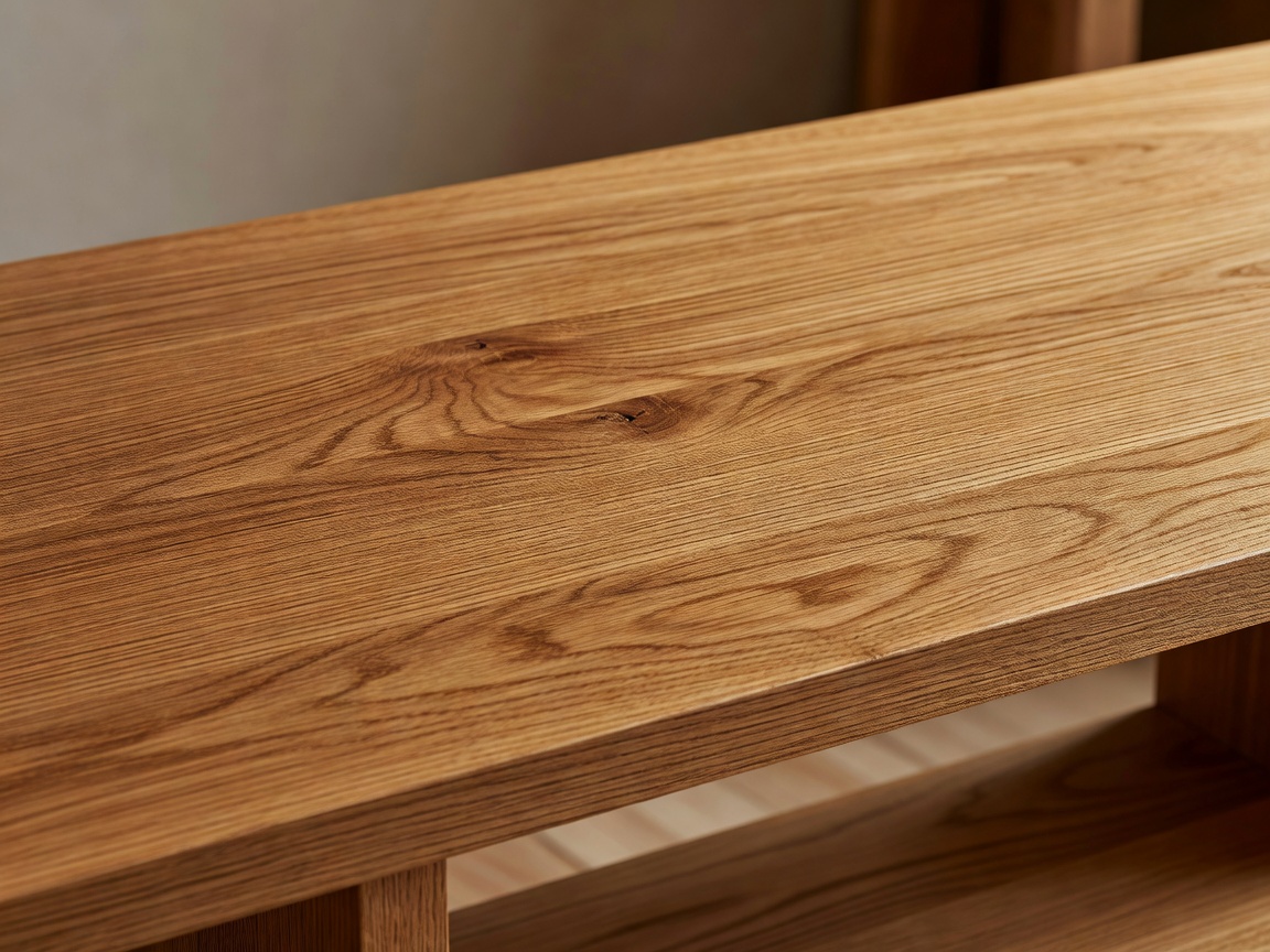 Planed solid Irish oak shelving plank