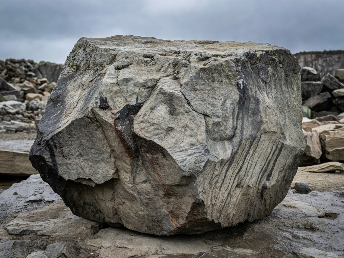 Rough natural cut Irish limestone block