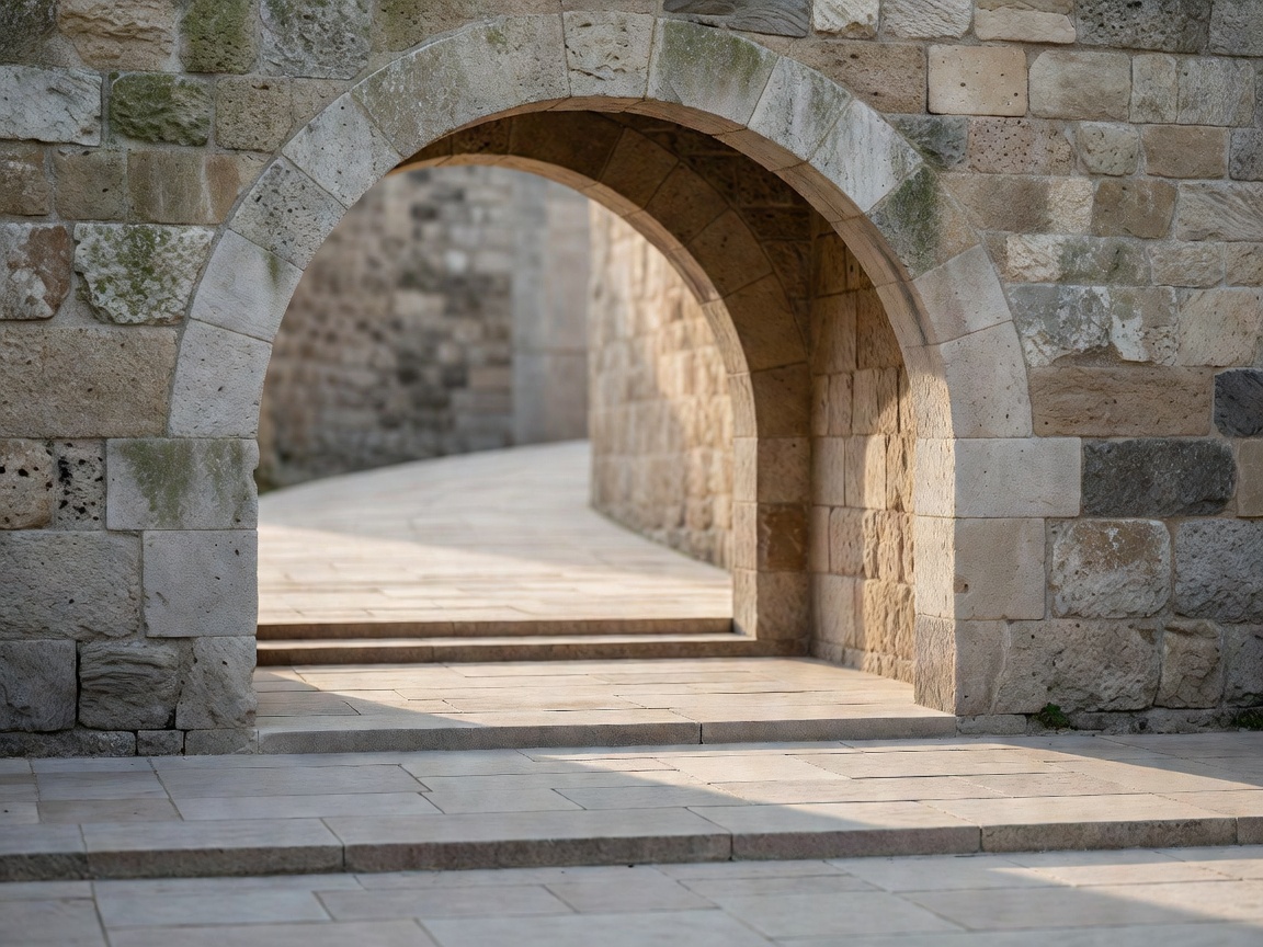 Natural Irish limestone masonry surface